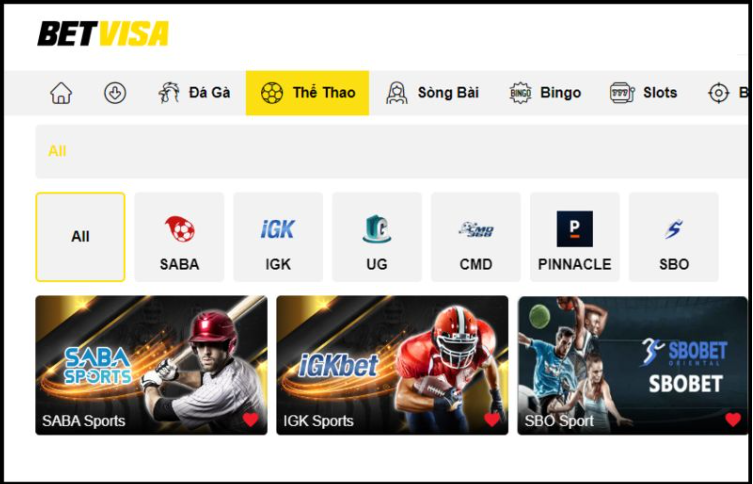 Giới thiệu về sảnh thể thao tại nhà cái Betvisa Giới thiệu về sảnh thể thao tại nhà cái Betvisa